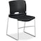 Hon 4040 Series High Density Olson Stacker Chair, Onyx Seat Color, Plastic Seat Material, 4PK 4041ON - alternate 2
