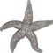 Homeroots 19" Antiqued Silver Resin Starfish Hanging Dimensional Sculpture 401229 - alternate 4
