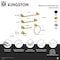 Kingston Brass 5-Piece 18" and 24" Towel Bars Bathroom Accessory Set, Brushed Brass BAHK9112478BB - alternate 2