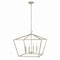 Jonathan Y Gatsby 23" 4-Light Adjustable Iron Rustic Glam LED Pendant, Antiqued White JYL7520A - alternate 3