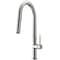 Vigo Greenwich Single Handle Pull-Down Sprayer Kitchen Faucet in Stainless Steel VG02029ST - alternate 1