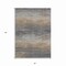 Homeroots 5' X 8' Pewter Striped Washable Indoor Outdoor Area Rug 608486 - alternate 6