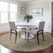 Homeroots 8' Beige Brown And Green Round Oriental Washable Indoor Outdoor Area Rug 603865 - alternate 3