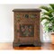Homeroots 18in Dark Brown Solid Wood Frame Accent Cabinet With Two Drawers 389768 - alternate 5