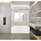 Kingston Brass 60" Acrylic Anti-Skid Alcove Left-Hand Drain Tub with Right Sliding Tub Door, White/Brushed Nickel KVTAP603216L8 - alternate 2