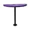 Leisure Craft Perforated Semi-Circle Pedestal Table, Portable, 40"H, Purple STAB40-PERF-PURPLE - alternate 1