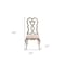 Homeroots Set of Two Ivory and Champagne Upholstered Velvet And Solid Wood Dining Side Chairs, 2PK 573387 - alternate 6