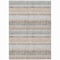 Homeroots 3' X 5' Gray And Silver Striped Washable Indoor Outdoor Area Rug 632215 - alternate 5