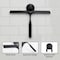 Fab Glass And Mirror Matte Black Shower Squeegee for Glass Doors with Adhesive Hooks, Squeegee for Shower Glass, Cle SQGE-MB - alternate 3