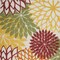 Homeroots 5' X 8' Ivory Yellow Orange And Green Floral Indoor Outdoor Area Rug 546677 - alternate 5