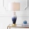 Jonathan Y Dip Dye 31.5" Ceramic LED Table Lamp, White/Navy JYL3017A - alternate 9