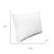 Homeroots Set of Two Microfiber Down Alternative Medium Hypoallergenic Queen Size Bed Pillows 526443 - alternate 3