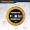 Powertec 7in Turbo Diamond Saw Blade for Wet Tile Saw, Diamond Blade for Cutting Concrete - 1PK 14006 - alternate 5