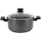 Korkmaz Ornella Non Stick 11 Inch 8 Liter Casserole with Lid in Black A1343 - alternate 1