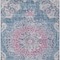 Homeroots 9' X 12' Blue Floral Medallion Washable Indoor Outdoor Area Rug 607846 - alternate 3