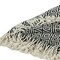 Homeroots 50" X 60" Black And White Cotton Chevron Throw Blanket with Tassels 518788 - alternate 3