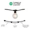 Bulbrite Outdoor/Indoor 25 ft. Plug-In G12 Bulb String Light with 10 Sockets-Bulbs included 810133 - alternate 4