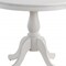 Homeroots 36" White Rounded Solid Manufactured Wood And Solid Wood Pedestal Base Dining Table 517753 - alternate 4