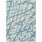 Homeroots 3' X 5' Teal Blue And Ivory Abstract Washable Indoor Outdoor Area Rug 614389 - alternate 6