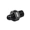 Hps Performance -4 AN Male to 1/8 in NPT Male Adapter with 1/8 in NPT Female Port, Aluminum, Black AN194-04-02 - alternate 1