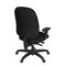 Regency Comfort Series High-Back Multifunctional Fabric Computer Task Chair with Adjustable Arms - Black 125-BK - alternate 5