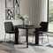Homeroots 45" Black Solid Wood Round Top Dining Table 712178 - alternate 4