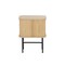 Homeroots 24" Natural Modern Sliding Door Nightstand 527615 - alternate 2