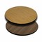 Flash Furniture Round Reversible Top, Natural/Walnut, 30", PK3 3-XU-RD-30-WNT-GG - alternate 1