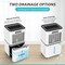Edendirect 30 pt. 3,000 sq.ft. Dehumidifier for Basement in White with Bucket, Drain Hose, with Timer ZROL12-D023F - alternate 4