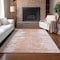 Homeroots 5' X 8' Terra Cotta Salmon And Copper Abstract Washable Indoor Outdoor Area Rug 582453 - alternate 4