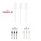 Smarty Had A Party Solid White Moderno Disposable Plastic Dessert Forks, 240PK 9340WH-SF-CASE - alternate 5