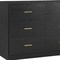 Homeroots 63" Black Wood Accent Cabinet With Nine Drawers 716333 - alternate 2