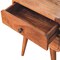 Homeroots 22" Brown Solid Wood Two Drawer Nightstand 651870 - alternate 5