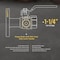 Everflow FIP Full Port Ball Valve with Cleanout and Flange, Brass 1-1/4" 895T114 - alternate 2