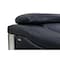 Homeroots 73in Black and Silver Italian Leather Loveseat 720505 - alternate 4
