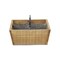 Homeroots 10" Brown Solid Wood And Metal Box 488034 - alternate 2