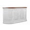 Homeroots 69in White And Brown Solid Wood Carved Geometric Four Drawer Four Door Sideboard 634324 - alternate 4