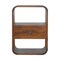 Homeroots 22" Brown Solid Wood One Drawer Nightstand 651723 - alternate 1