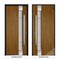 Vdomdoors Steel Door Deux 1713 Natural Oak 2 Sidelight Exterior White Windows Stainless Inserts Single Modern DEUX1713EXD-OAKW-W14+36+14 x H80-Left-hand Inswing - alternate 3