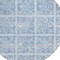Homeroots 8' Sky Blue And Denim Blue Round Medallion Washable Indoor Outdoor Area Rug 589346 - alternate 6
