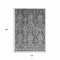 Homeroots 10' X 14' Gray And Pewter Damask Washable Indoor Outdoor Area Rug 616531 - alternate 4