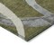 Homeroots 5' X 8' Olive Green Beige And Gray Abstract Washable Indoor Outdoor Area Rug 599143 - alternate 5