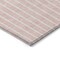 Homeroots 3' X 5' Pink And Silver Striped Washable Indoor Outdoor Area Rug 597187 - alternate 3