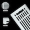 Sierra Grates 4 in. H X 10 in. W Powder Coat Steel, White Floor Register LIN410-WHT - alternate 3