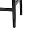 Bali & Pari Prita Bohemian Paper Loom and Black Mahogany Wood 2-Piece Bar Stool Set 249-2PC-13880-ZORO - alternate 5