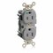 Leviton Straight Blade Receptacle, 5-15R, 15 A, 125V AC, Surface Mount, Self-Grounded M8200-SGG - alternate 1