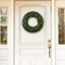 Pure Garden Front Door Wreath and Storage Bag 19.5 in Artificial Boxwood Wreath and Red Zippered Tote 50-150BR - alternate 3