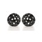 Homeroots Set of Two Black Aluminum Hand Painted Decorative Orbs, 2PK 722458 - alternate 1