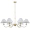 Jonathan Y Phoebe 41.5" 6-Light Grand French Country Farmhouse Adjustable Swooping Arm Candle-Style Metal LED C JYL7624E - alternate 4