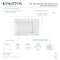 Kingston Brass 48" Acrylic Rectangular 3-Wall Alcove Tub, Left Hand Drain, Glossy White VTAM4836L22T - alternate 4